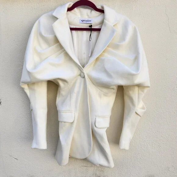 NONCHALANT Exaggerated Shoulder Leah Blazer